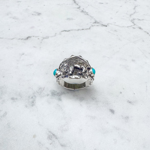 Navajo Buffalo Ring