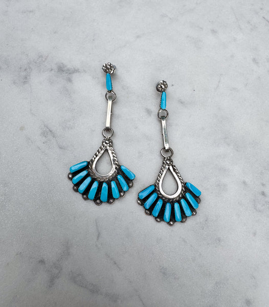 Zuni Needle Point Earrings