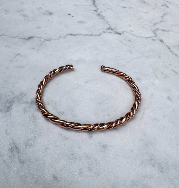 Navajo Copper Twist Bangle