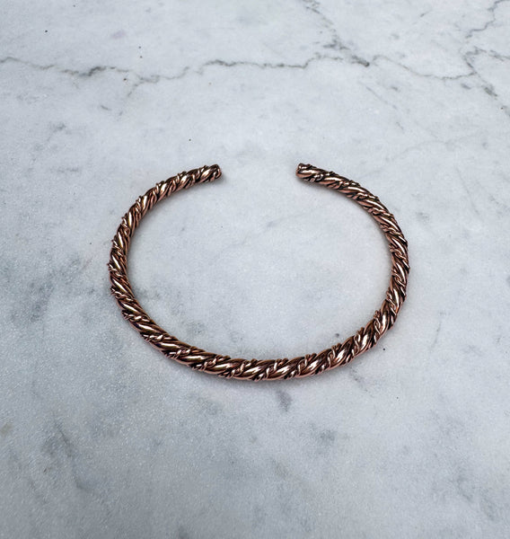 Navajo Copper Twist Bangle