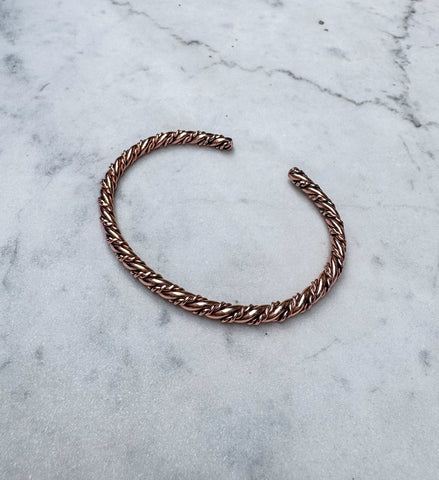 Navajo Copper Twist Bangle