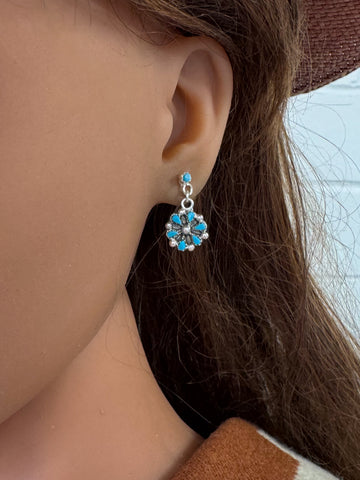 Zuni Small Flower Earrings