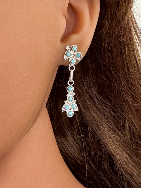 Zuni Turquoise Bird Earrings