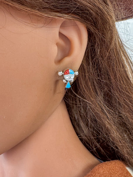 Zuni Inlay Stud Earrings