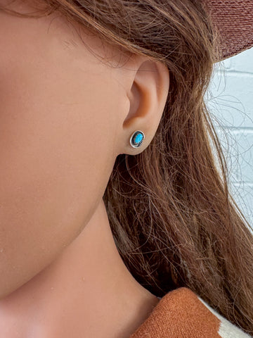 Kingman Turquoise Studs