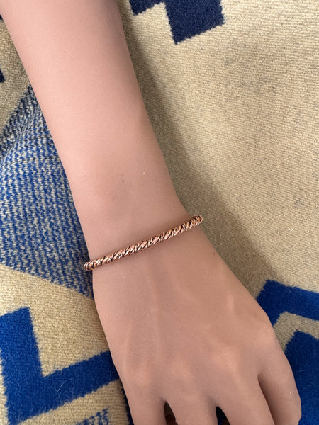 Navajo Copper Twist Bangle