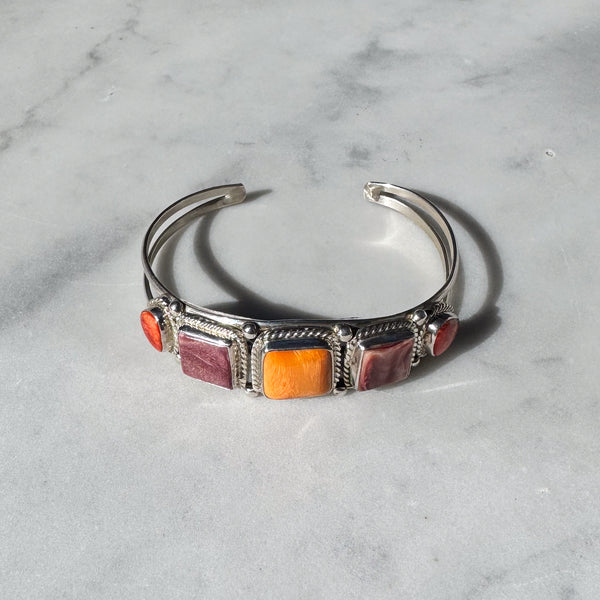 Spiny Oyster Silver Bracelet