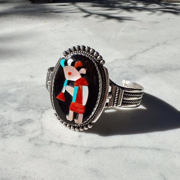 Zuni Kokopelli Inlay Cuff