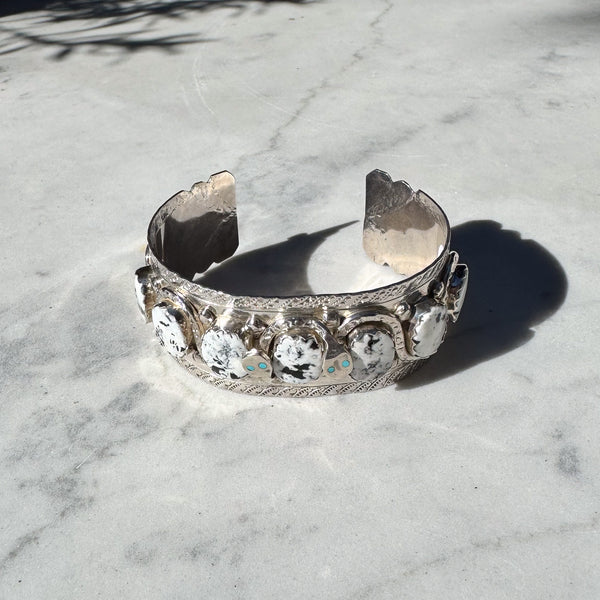 White Buffalo Snake Men's Cuff