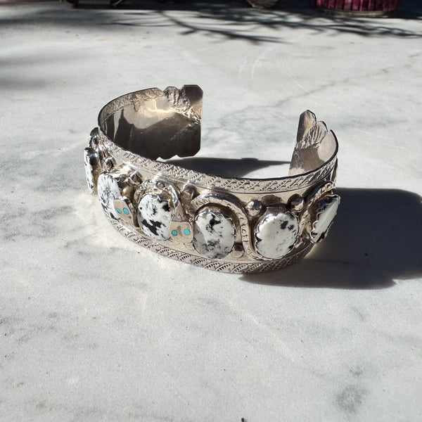 White Buffalo Snake Men's Cuff