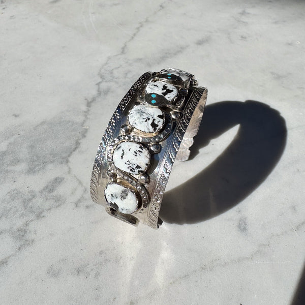 White Buffalo Snake Men's Cuff