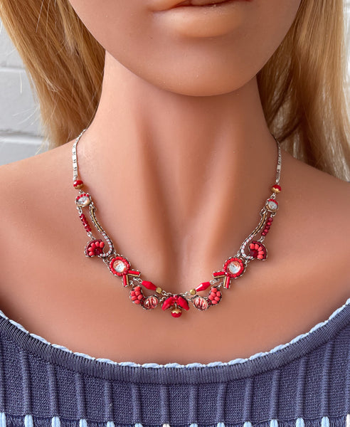 Ayala Bar Necklace C3389 - Red Roses 2023