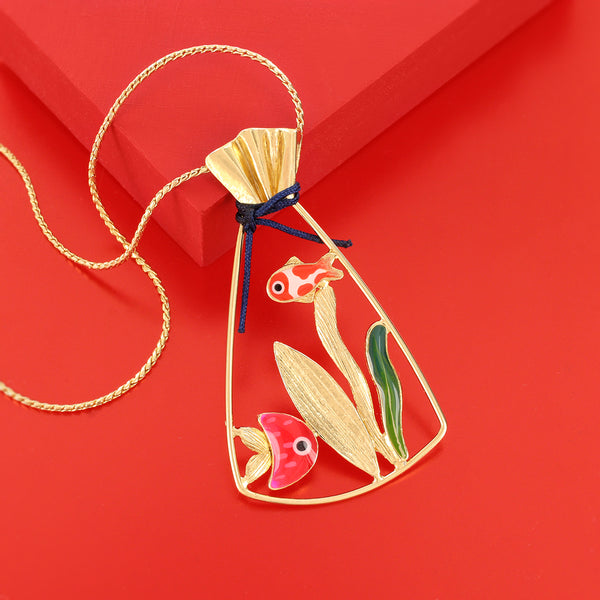 Taratata 'Gold Fish' Necklace