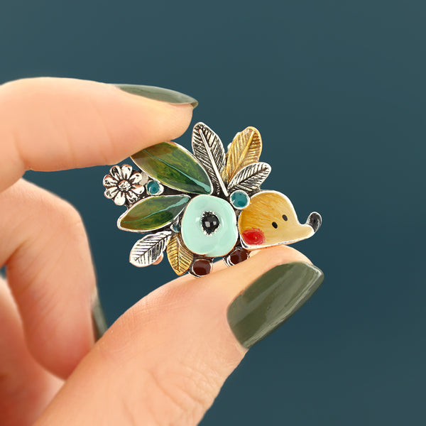 Taratata Hedgehog Brooch