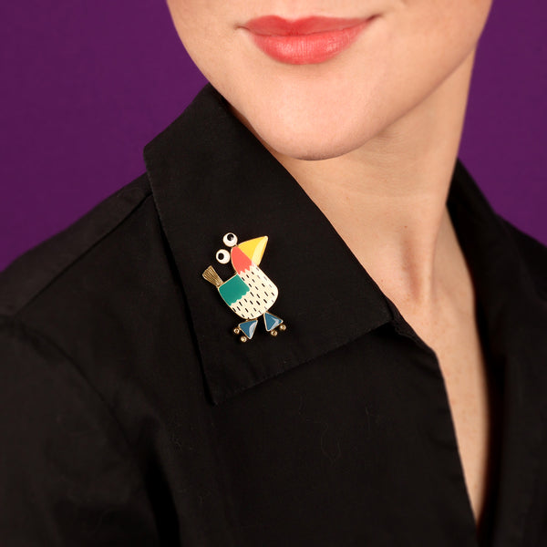 Taratata 'Roule ma Poule' Brooch