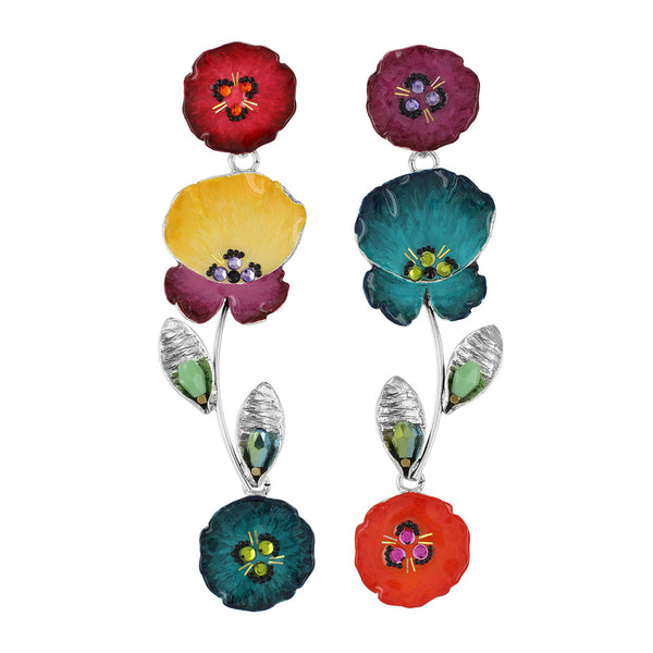 Taratata Bloom Long Orchid Earrings