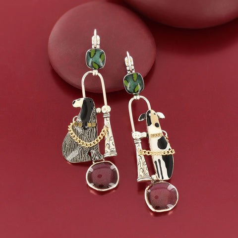 Taratata 'Pas Bouger' Dog Earrings