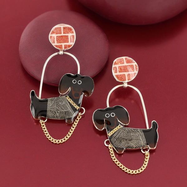 Taratata 'Pas Bouger' Dashchund Earrings