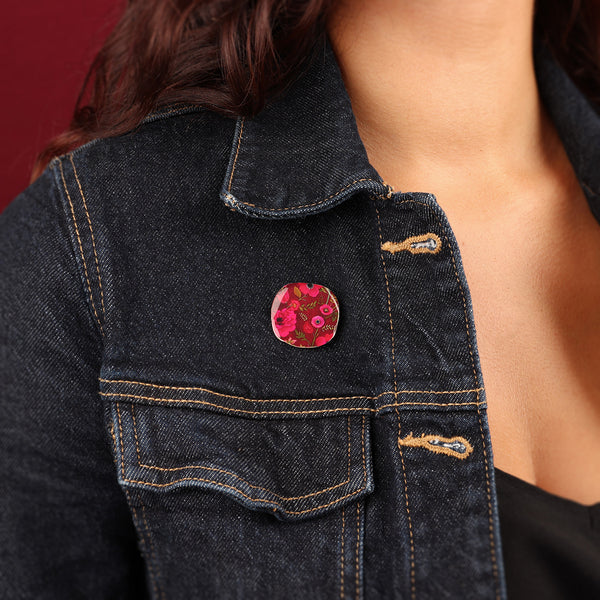 Taratata 'Velvet' Flower Brooch