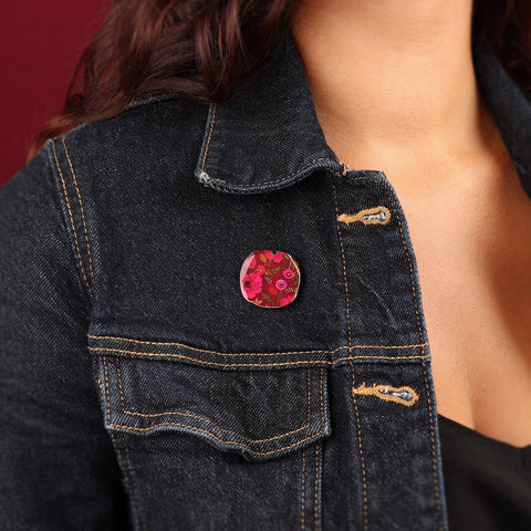 Taratata 'Velvet' Flower Brooch