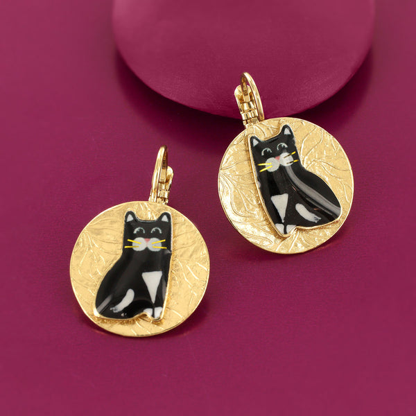 Taratata 'Fluffy' Cat Earrings