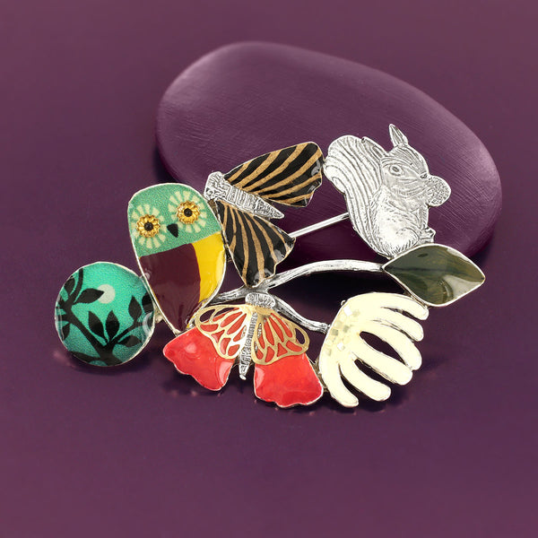 Taratata 'Belle Etoile' Owl Brooch