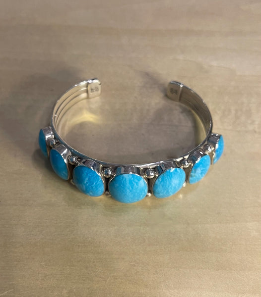 Arizona Turquoise Navajo Cuff - M Smith