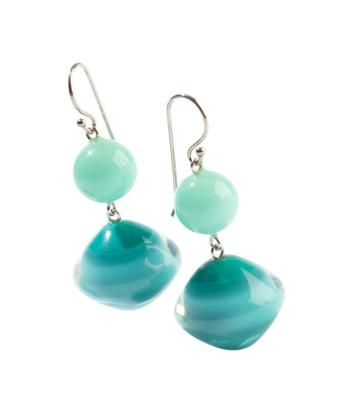 Aqua Mix Beads Drop Earring - Zsiska 2020