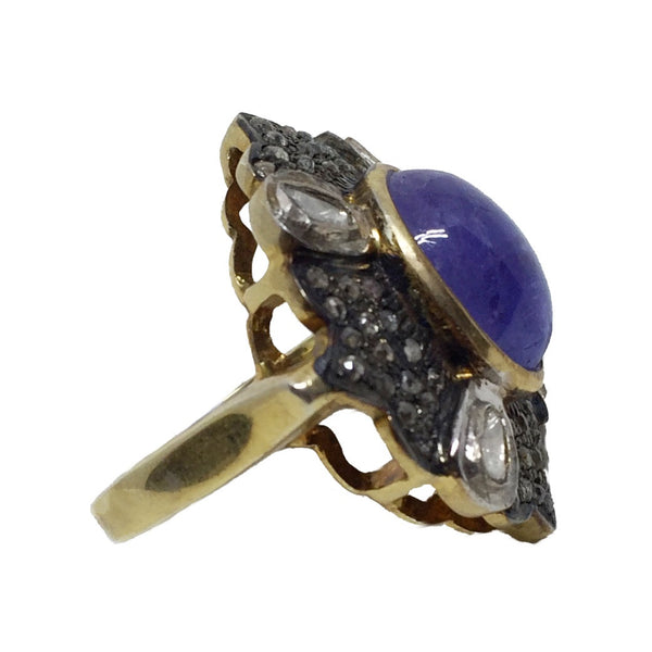Tanzanite and Diamond Ring