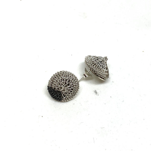 Woven Small Stud Earrings - Milena Zu