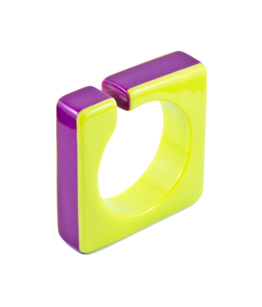 Sirocco Purple and Lime Square Bangle