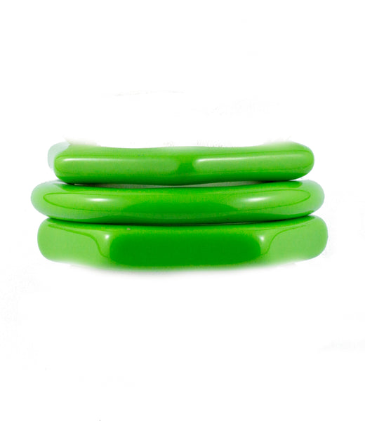 Sirocco Green Resin Bangle Set