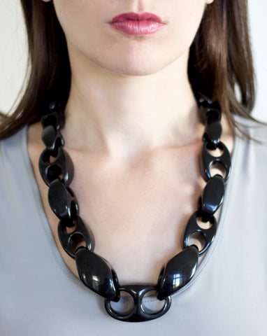 Sirocco Black Links Necklace