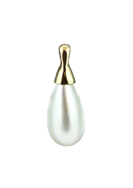 9ct Gold Mabe Pearl Droplet Pendant