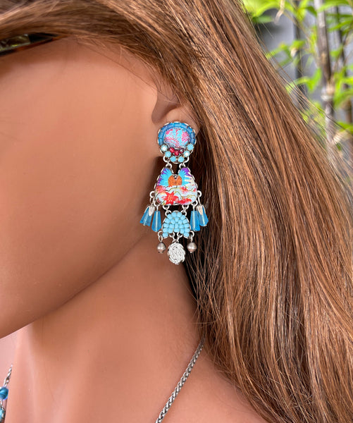 Turquoise Horizon Earrings C1547 - Ayala Bar 2021