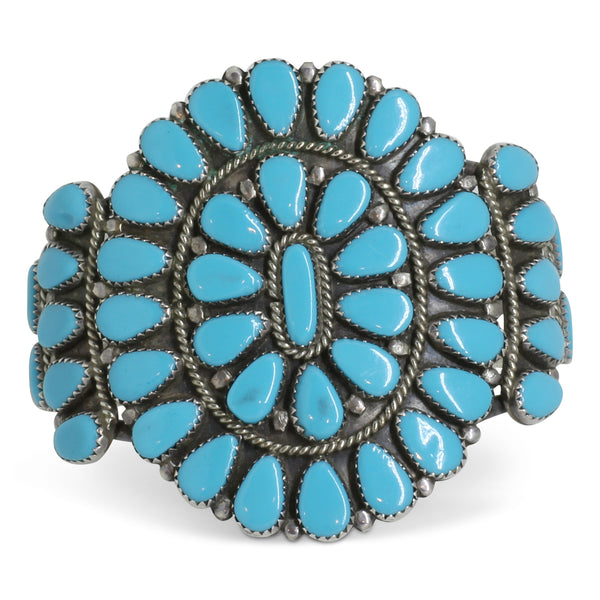 Medium Sized Navajo Squash Blossom Cuff