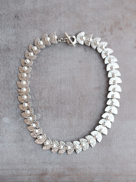 Hammered Silver Necklace - Mexico