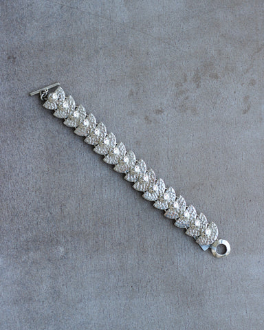Hammered Silver Bracelet - Mexico