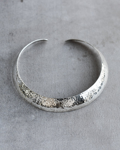 Hammered Silver Choker - Mexico