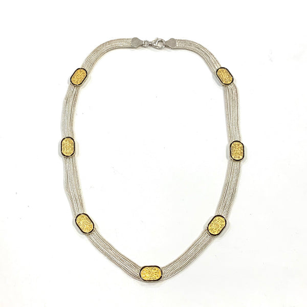 Anatolia Gold and Silver Necklace